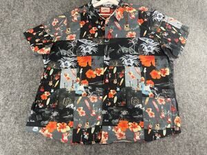 Joe Browns Shirt Mens Button Up 4XL Guitar Floral Motorcycle Biker Cotton n59